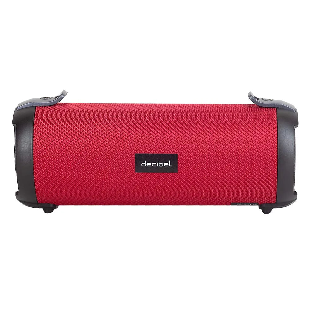 Parlante bluetooth Decibel Aerial 2 con subwoofer, máx. 4 horas, rojo