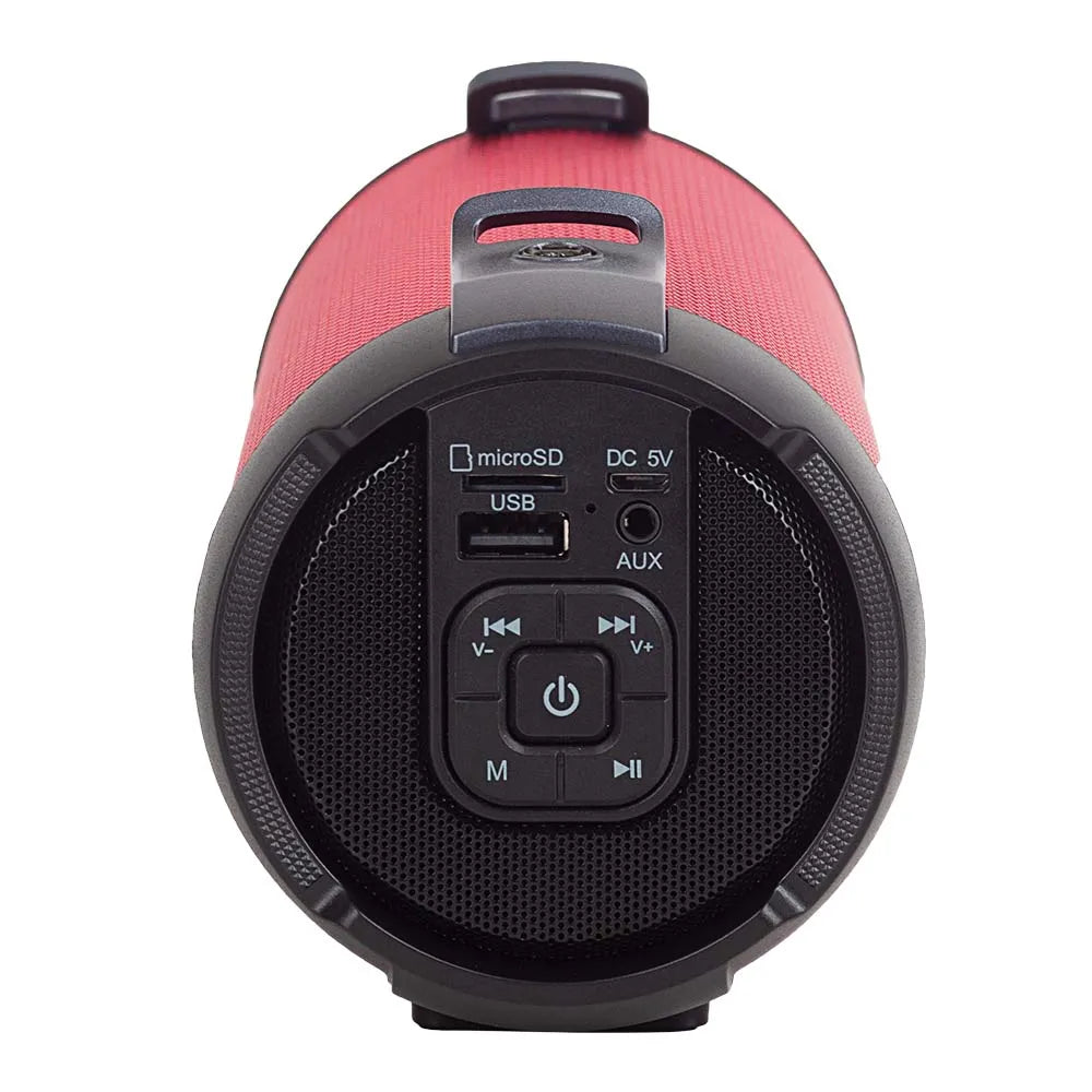 Parlante bluetooth Decibel Aerial 2 con subwoofer, máx. 4 horas, rojo