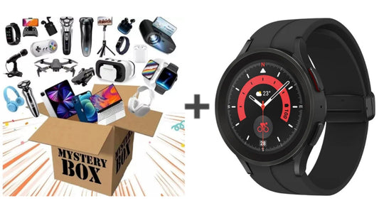 Oferta Reloj + caja sorpresa valorado 50€ mínimo con Samsung R925 Watch 5 Pro 45mm