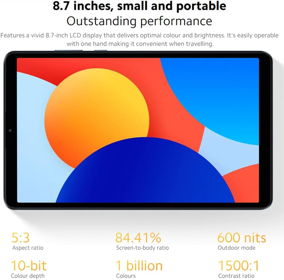 Xiaomi Redmi Pad SE 8,7" 6GB/128GB Gris Grafito (Graphite Gray)