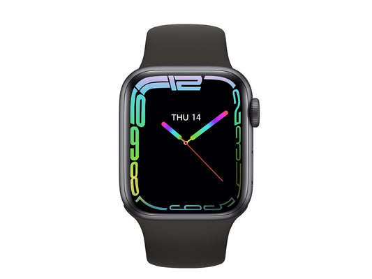 Reloj inteligente original IWO 8 Max para hombres y mujeres, rastreador de fitness, carga inalámbrica, NFC, Bluetooth, llamadas, reloj inteligente (negro)