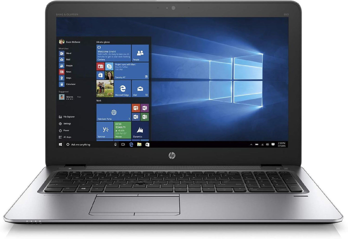 HP EliteBook 850 G3 / Intel Core i5-6300U / 15" FHD / 8GB RAM / 128 GB Windows 11