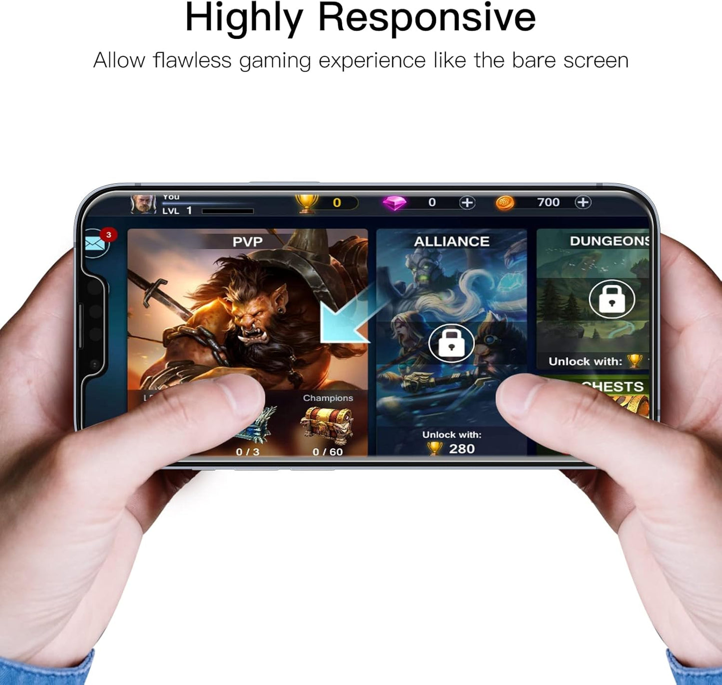 Protector de Pantalla para iPhone Cristal Vidrio Templado, 3 Unidades por modelo