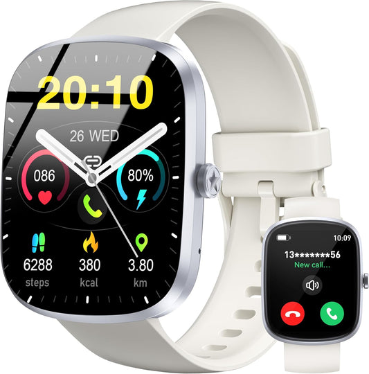 OUKITEL Reloj Inteligente Hombre Mujer, 1.91" HD Smartwatch Modos Deportivos con Pulsómetro/Monitor de Sueño/Podómetro, Impermeable IP68 para Android iOS