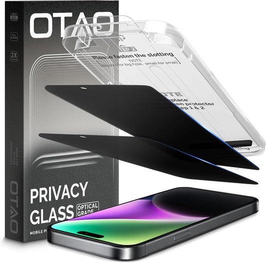 Protector de pantalla de privacidad para IPHONE 13 / 13 PRO / 13 PRO MAX / 14 / 14 PLUS / 14 PRO / 14 PRO MAX / 15 / 15 PRO / 15 PLUS / 15 PRO MAX / 16 / 16 PLUS / 16 PRO / 16 PRO MAX  fácil instalación