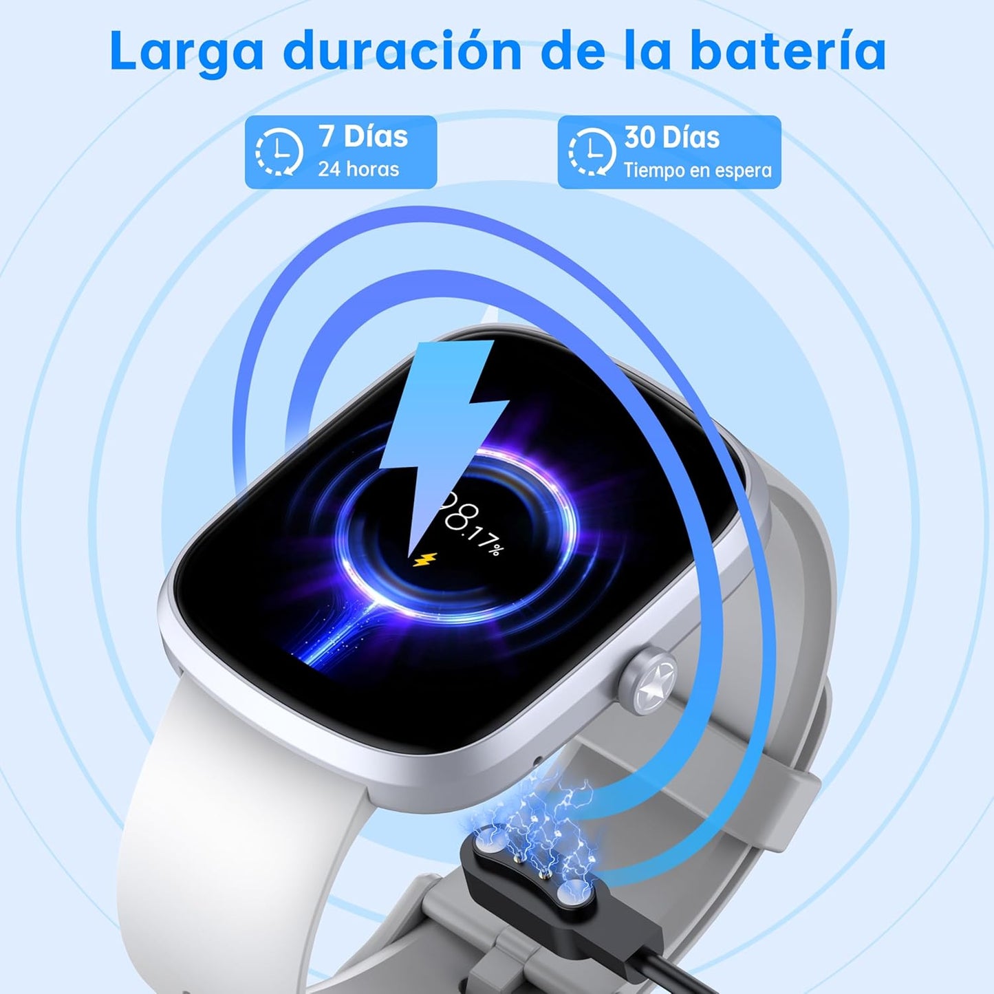 OUKITEL Reloj Inteligente Hombre Mujer, 1.91" HD Smartwatch Modos Deportivos con Pulsómetro/Monitor de Sueño/Podómetro, Impermeable IP68 para Android iOS