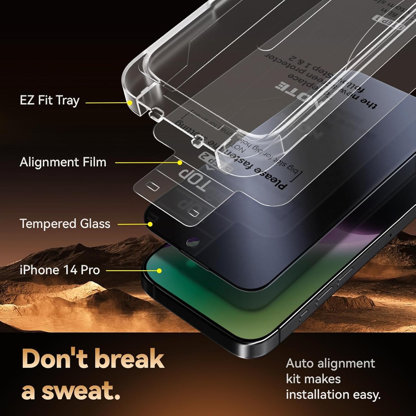 Protector de pantalla de privacidad para IPHONE 13 / 13 PRO / 13 PRO MAX / 14 / 14 PLUS / 14 PRO / 14 PRO MAX / 15 / 15 PRO / 15 PLUS / 15 PRO MAX / 16 / 16 PLUS / 16 PRO / 16 PRO MAX  fácil instalación