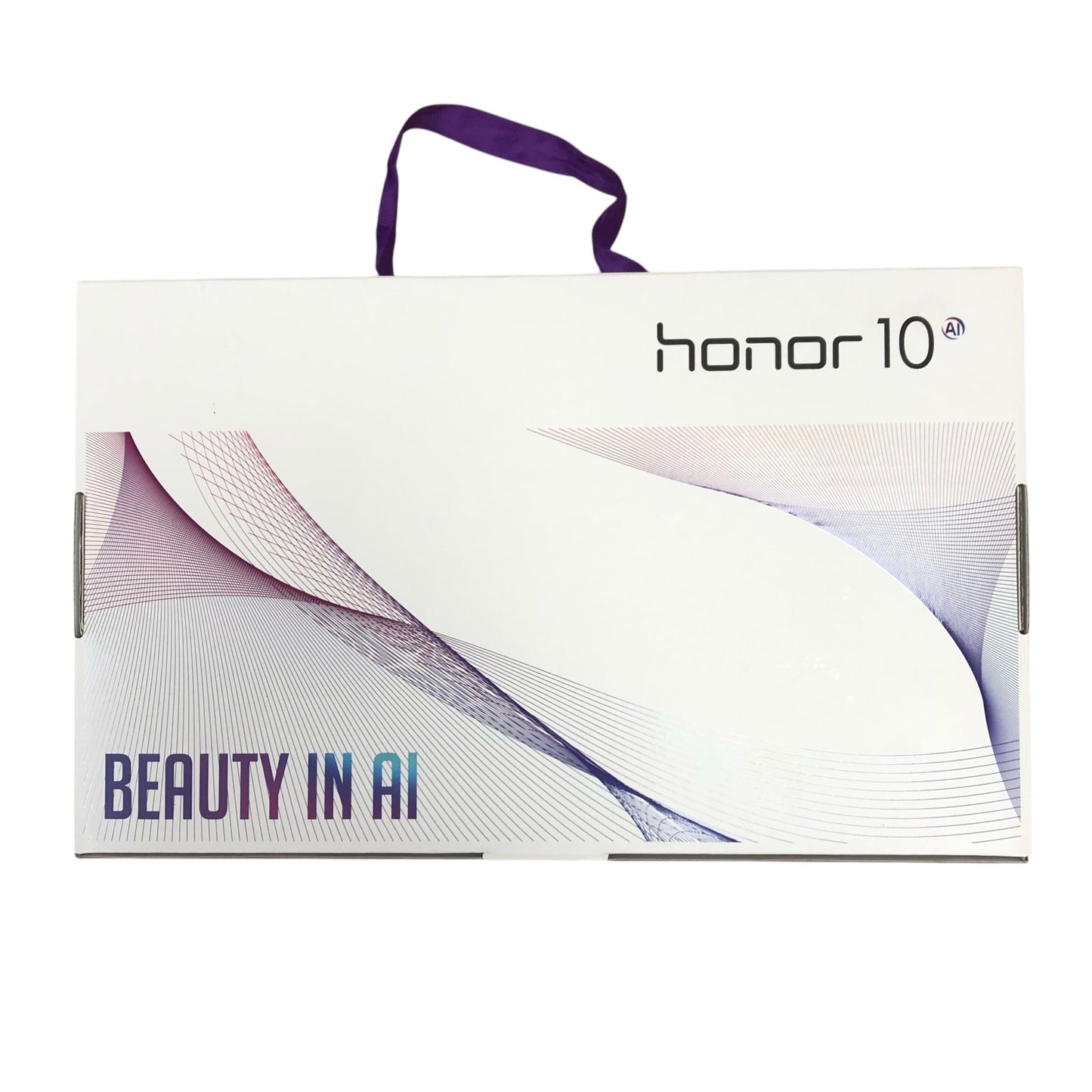 Pack Huawei Honor 10: auriculares+ soporte para anillos y botella de agua. COLOR MORADO