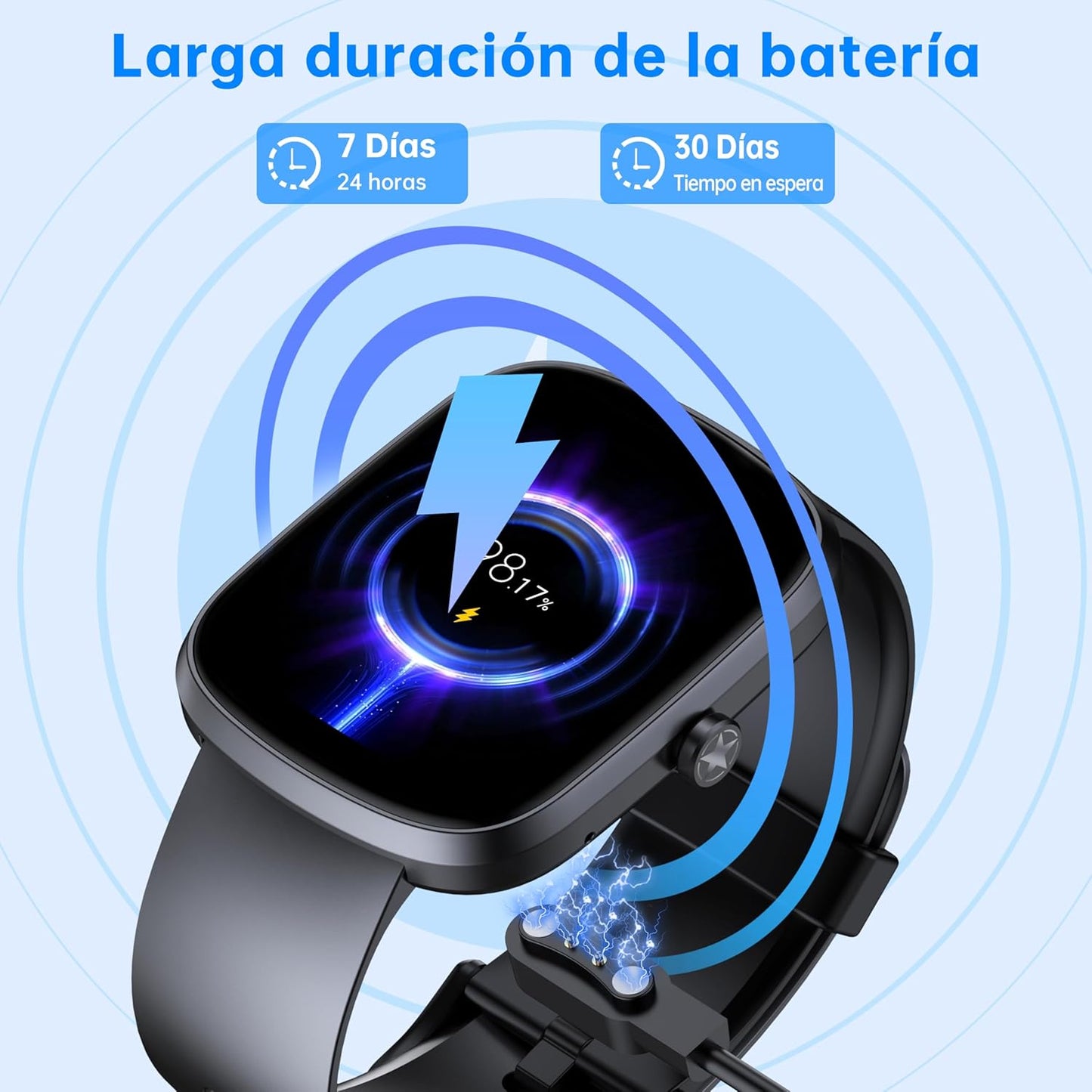OUKITEL Reloj Inteligente Hombre Mujer, 1.91" HD Smartwatch Hombre Mujer con Llamadas Bluetooth, 140+ Modos Deportivos Smart Watch, SpO2/Pulsómetro/Monitor de Sueño, IP68 Impermeable para Android iOS