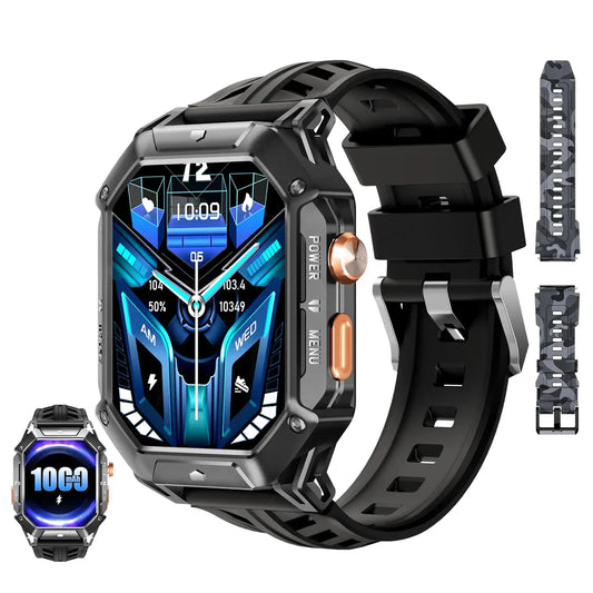 Reloj de exterior resistente OUKITEL BT80 con capacidad de batería de 1000mAh y resistencia al agua 5ATM