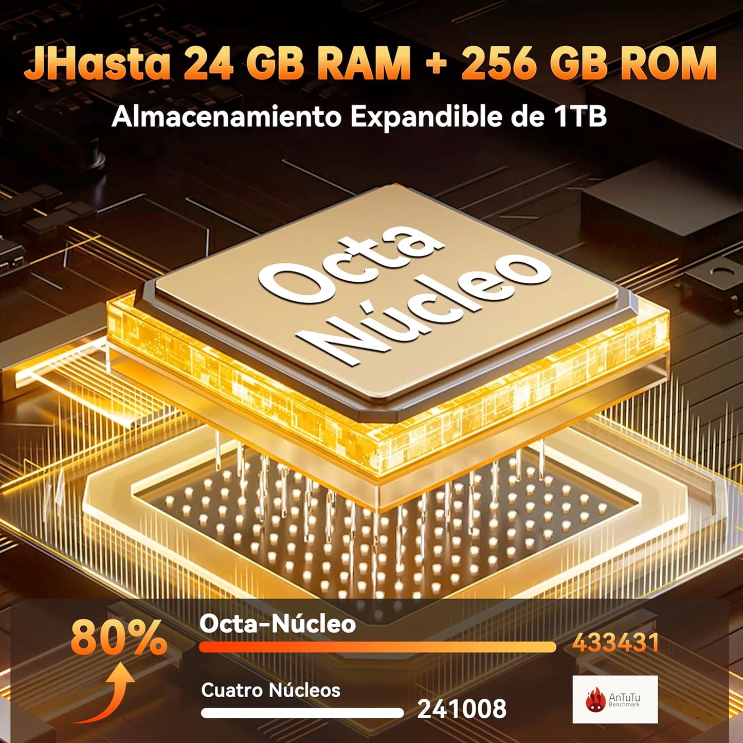 Teléfono Movil OUKITEL G1 Android 14 Móvil Rugerizado - 24GB RAM+256GB ROM(TF 1TB) Móvil Irrompible, Batería 10600mAh, 6.52'' HD+ IPS Teléfono Movil, Cámara 48MP+5MP, 95dB Altavoz, Dual 4G Face ID