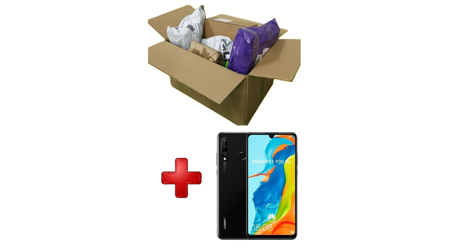 PACK 8 Paquetes Sorpresa Textil  + Huawei P30 Lite 4/128GB Negro Libre