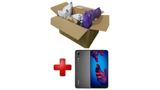 PACK 8 Paquetes Sorpresa Textil  + Huawei P20 Smartphone, 128 GB, 4 GB, Negro