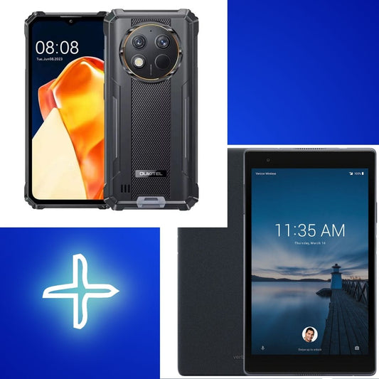 PACK TIKTOKOukitel WP28S 4GB/128GB Negro IRROMPIBLE TERMINATOR+TABLET LENOVO USADA 8 PULGADAS DE REGALO