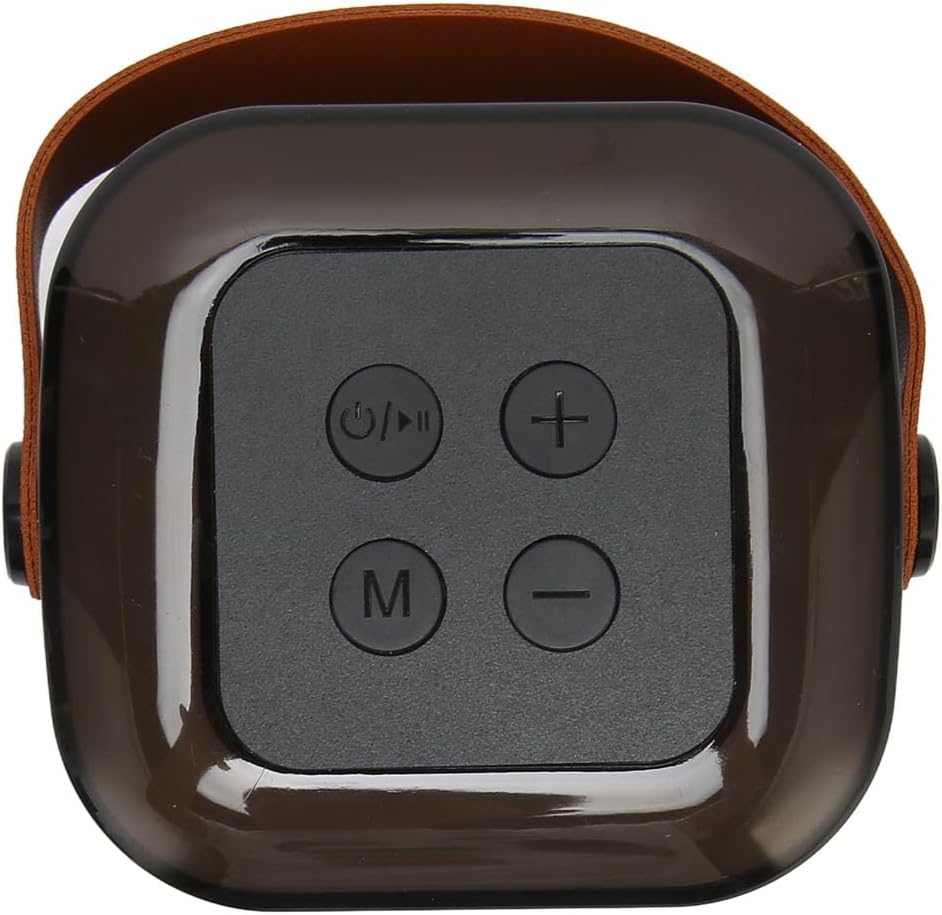 Máquina de Karaoke con Micrófono Inalámbrico, Altavoz Bluetooth Y1 Bass Treble con Luz RGB, Altavoz de Karaoke de 6 W Compatible con Reproducción de Tarjeta de Memoria, Cubre una (Negro)