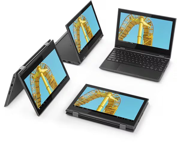 Lenovo 300e Chromebook 2nd Gen AST usado - Ordenador Portátil Convertible Táctil 11.6" HD (AMD A4-9120C, 4GB RAM, 32GB eMMC , AMD Radeon R4 Graphics, WiFi+Bluetooth, Chrome OS) Negro -Teclado QWERTY Español