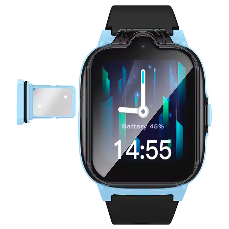 Reloj Smartwatch Para Niños Camara Sos Gps Hoco Y104 4g  elige el color AZUL , ROSA O NEGRO