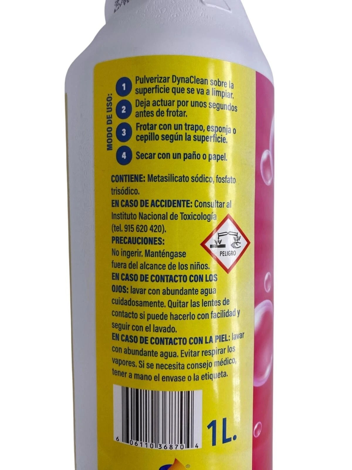 DYNACLEAN 1 L EN PULVERIZADOR LIMPIA SUELOS,ROPA,DESENGRASANTE,AUTOMOCION