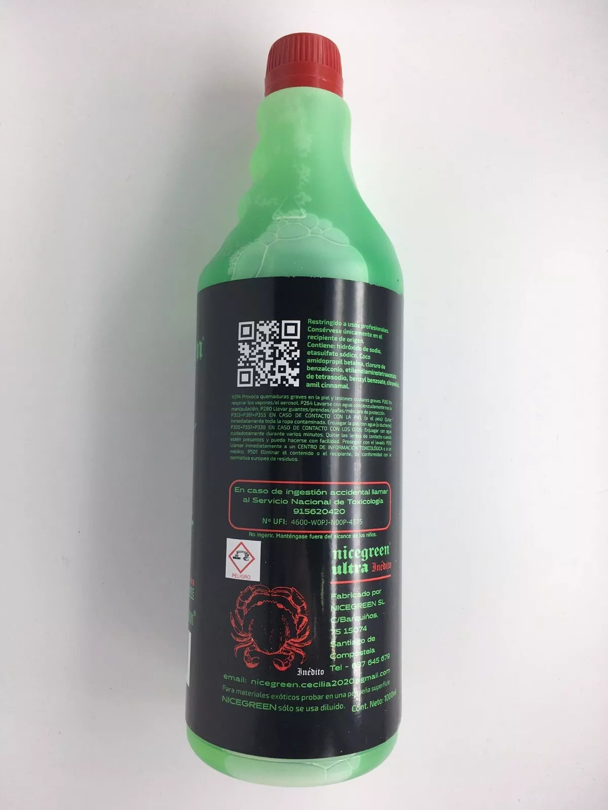 LIMPIADOR EXTREMO ULTRA NICEGREEN 1 Litro + pulverizador 100% sin corrosivos ni ácidos